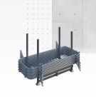 Stojak do barier tymczasowych